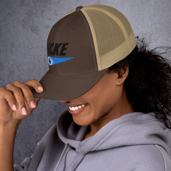 Icke Trucker Cap – Unisex (Black Text) - Image 92