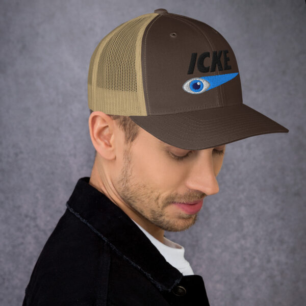 Icke Trucker Cap – Unisex (Black Text) - Image 91