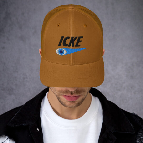 Icke Trucker Cap – Unisex (Black Text) - Image 34