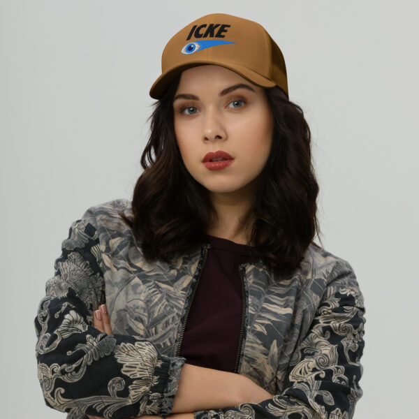 Icke Trucker Cap – Unisex (Black Text) - Image 39