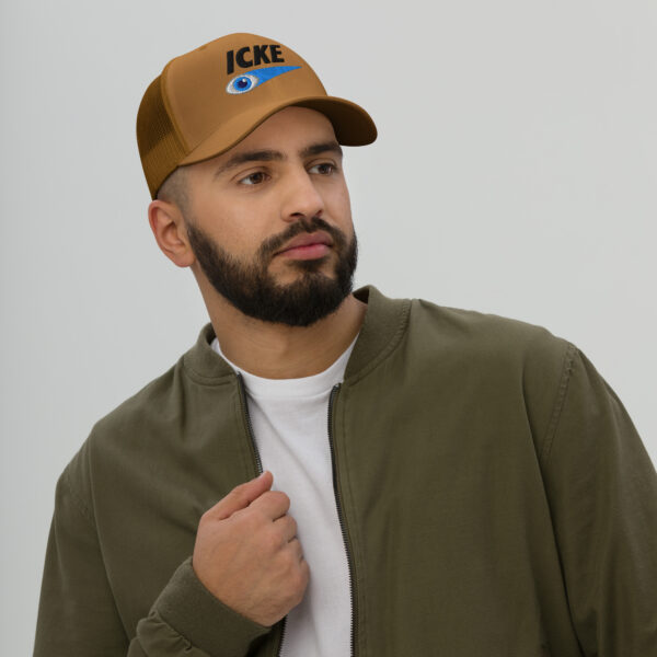 Icke Trucker Cap – Unisex (Black Text) - Image 38