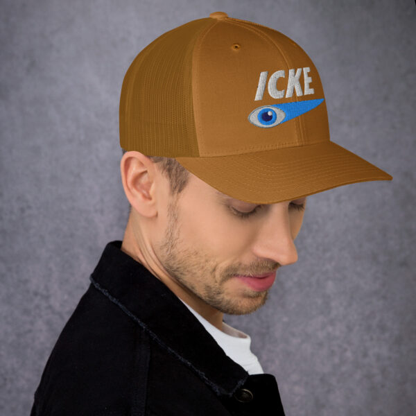 Icke Trucker Cap – Unisex (White Text) - Image 91