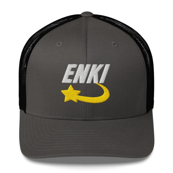 Enki Trucker Cap – Unisex (White Text) - Image 41