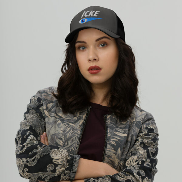 Icke Trucker Cap – Unisex (White Text) - Image 38