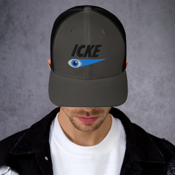 Icke Trucker Cap – Unisex (Black Text) - Image 10