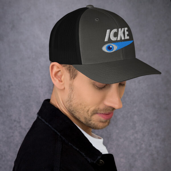 Icke Trucker Cap – Unisex (White Text) - Image 35