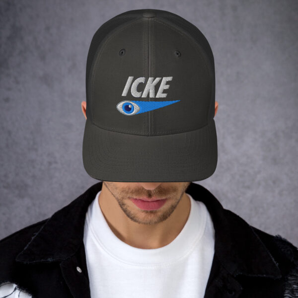 Icke Trucker Cap – Unisex (White Text) - Image 42