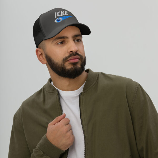 Icke Trucker Cap – Unisex (White Text) - Image 46