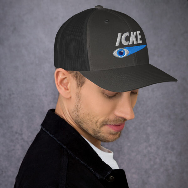Icke Trucker Cap – Unisex (White Text) - Image 43
