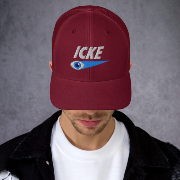 Icke Trucker Cap – Unisex (White Text) - Image 50