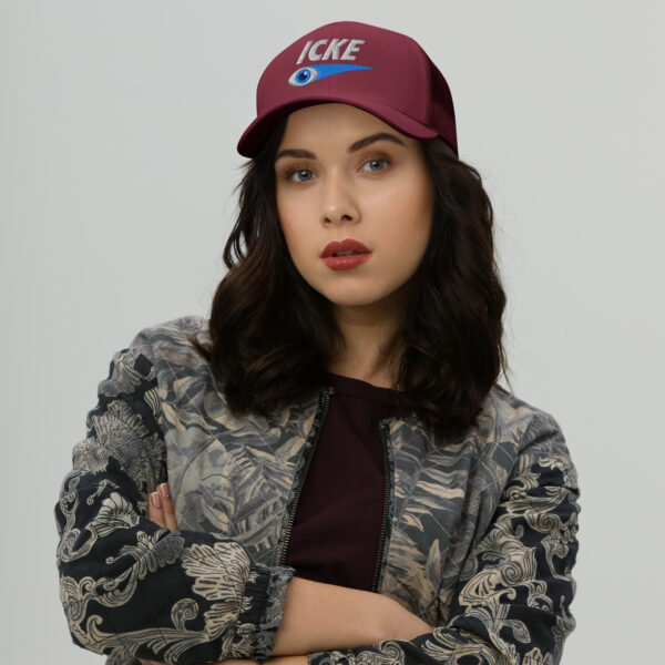 Icke Trucker Cap – Unisex (White Text) - Image 55