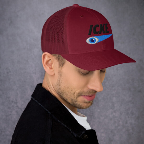Icke Trucker Cap – Unisex (Black Text) - Image 107