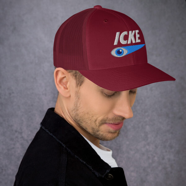 Icke Trucker Cap – Unisex (White Text) - Image 51