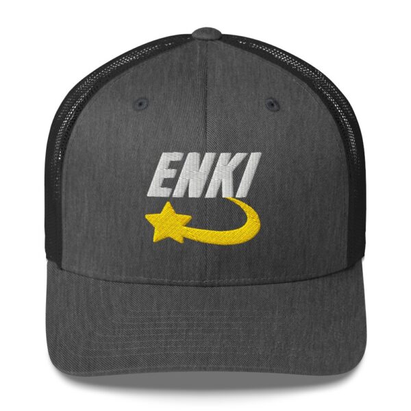 Enki Trucker Cap – Unisex (White Text) - Image 73