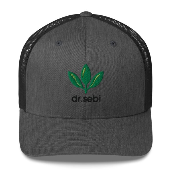 Dr. Sebi Trucker Cap – Unisex (Black Text) - Image 49
