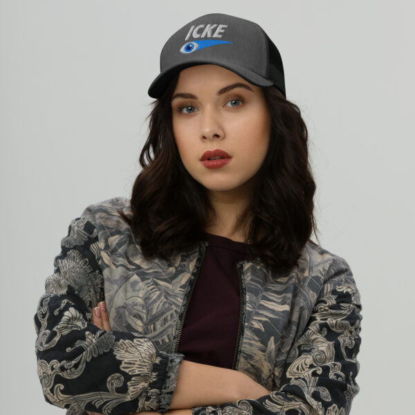 Icke Trucker Cap – Unisex (White Text) - Image 79