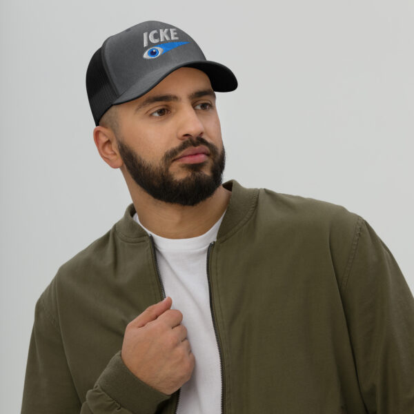 Icke Trucker Cap – Unisex (White Text) - Image 78