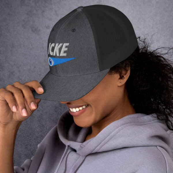Icke Trucker Cap – Unisex (White Text) - Image 76