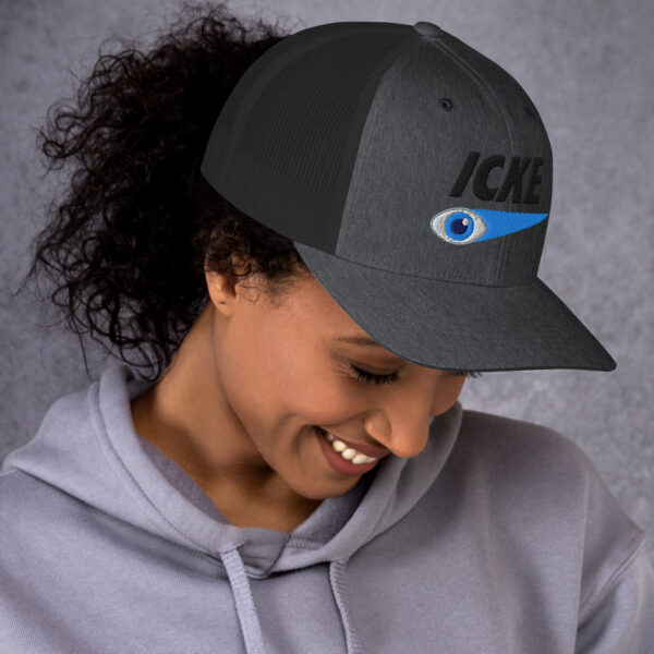 Icke Trucker Cap – Unisex (Black Text) - Image 21