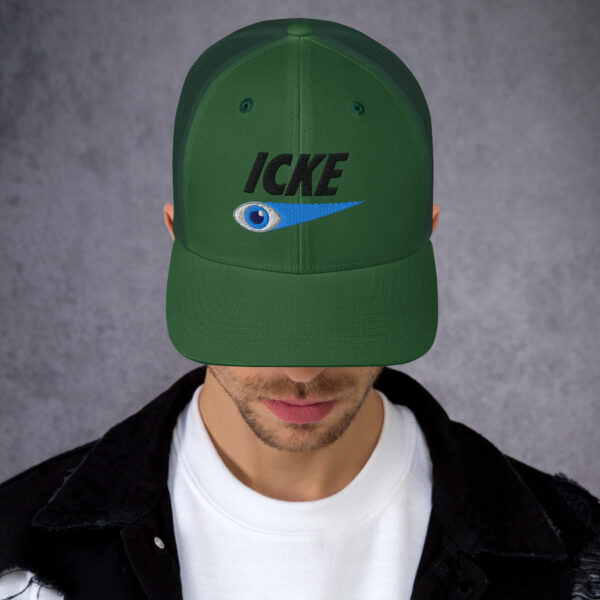 Icke Trucker Cap – Unisex (Black Text) - Image 26