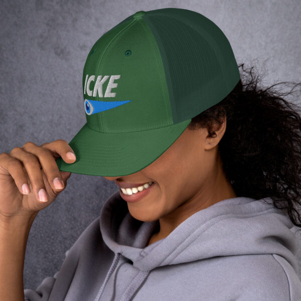 Icke Trucker Cap – Unisex (White Text) - Image 84