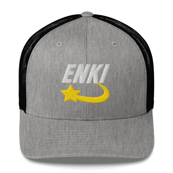 Enki Trucker Cap – Unisex (White Text) - Image 113