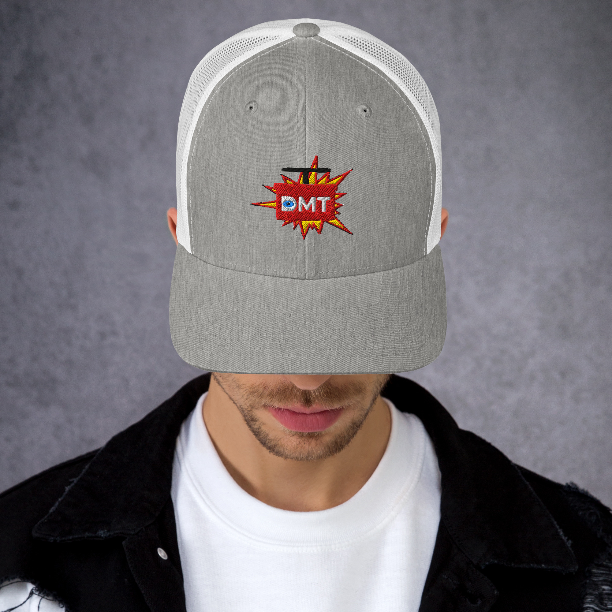 DMT Trucker Cap – Psychedelic Unisex Hat | DMT TNT Explosion/Mind Expanding Clothes - Image 2