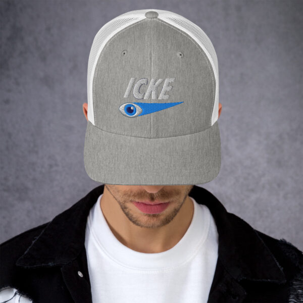 Icke Trucker Cap – Unisex (White Text) - Image 114