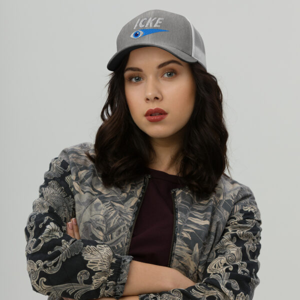 Icke Trucker Cap – Unisex (White Text) - Image 119