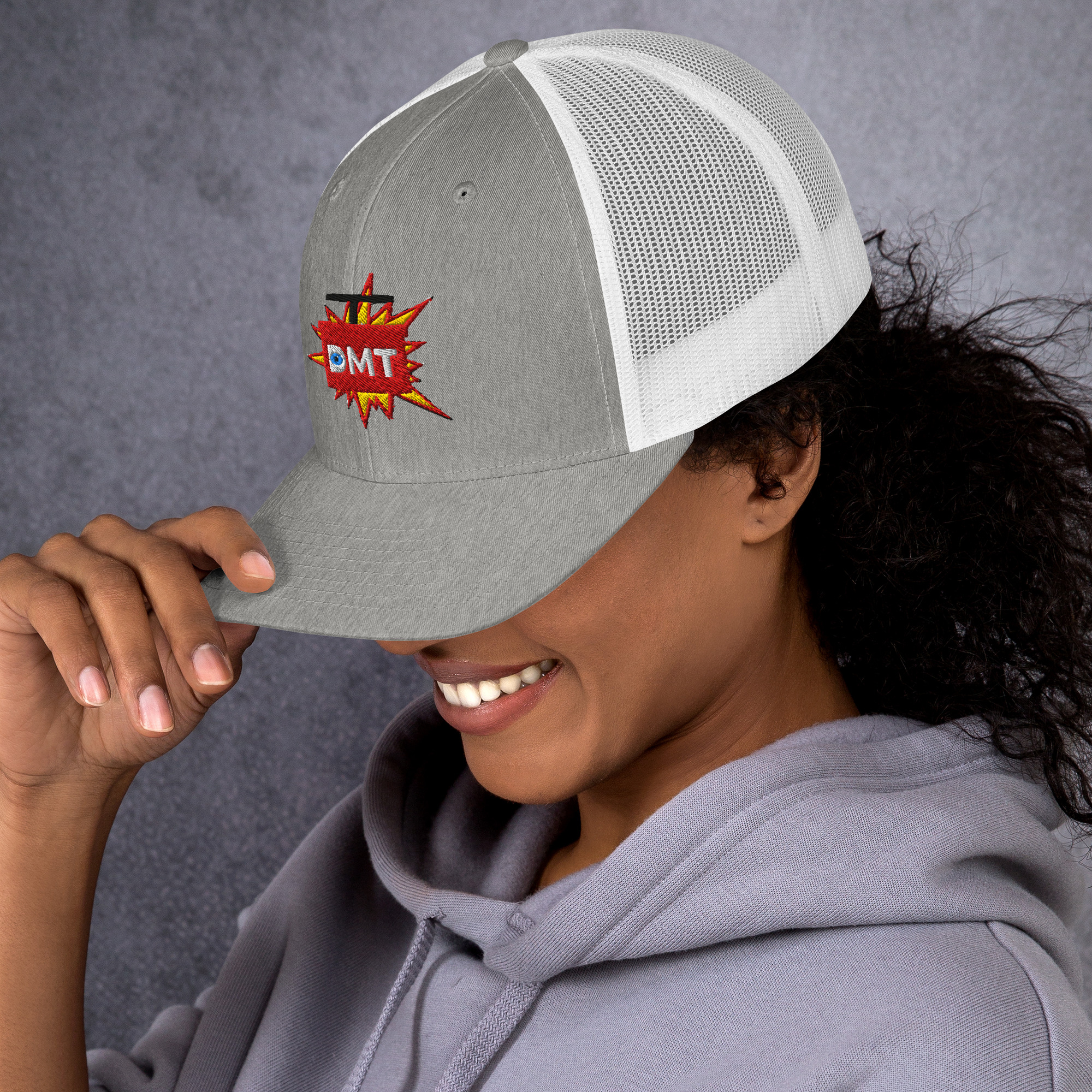 DMT Trucker Cap – Psychedelic Unisex Hat | DMT TNT Explosion/Mind Expanding Clothes - Image 4