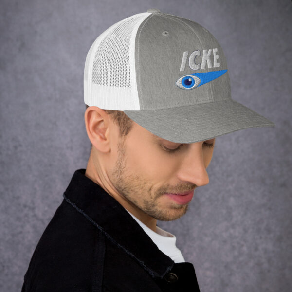 Icke Trucker Cap – Unisex (White Text) - Image 115