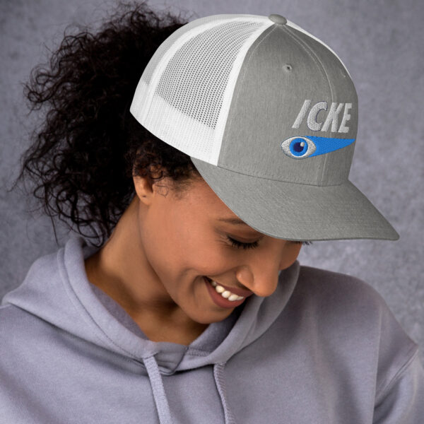Icke Trucker Cap – Unisex (White Text) - Image 117