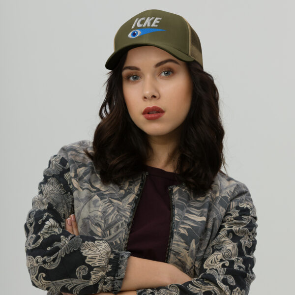 Icke Trucker Cap – Unisex (White Text) - Image 111