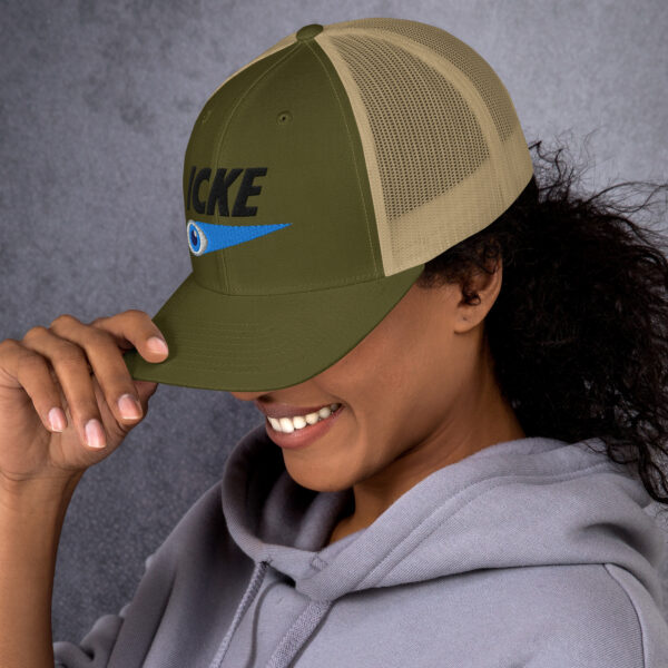 Icke Trucker Cap – Unisex (Black Text) - Image 84