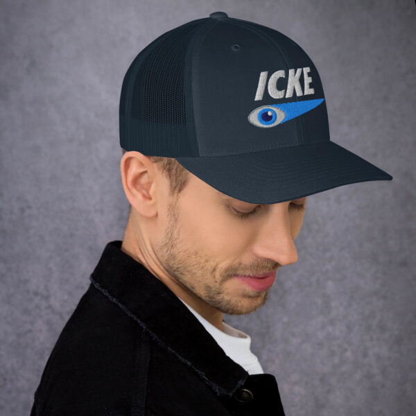 Icke Trucker Cap – Unisex (White Text) - Image 27