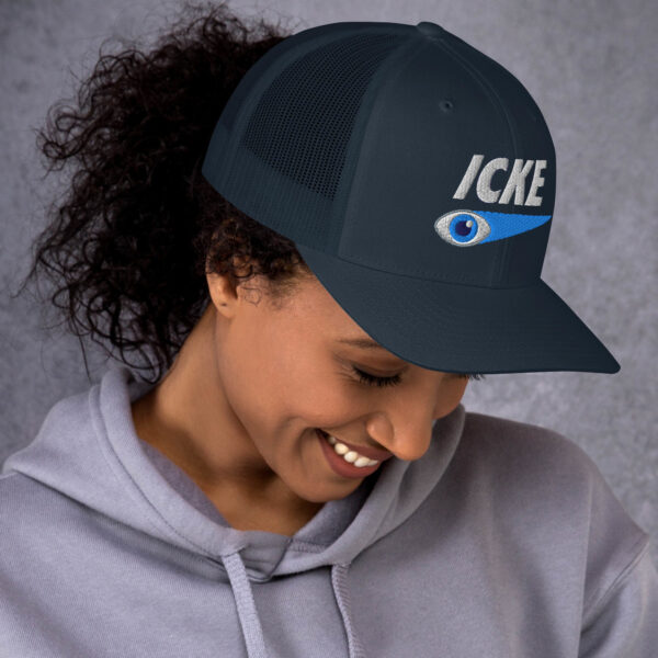 Icke Trucker Cap – Unisex (White Text) - Image 29