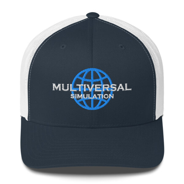 Multiversal Simulation Trucker Cap – Unisex (White Text) - Image 41