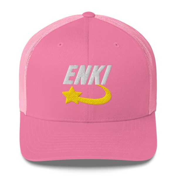 Enki Trucker Cap – Unisex (White Text) - Image 105