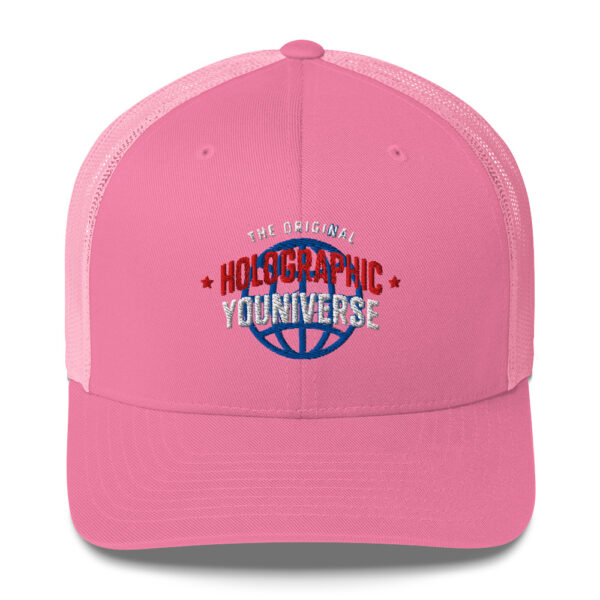 Holographic YOUniverse Trucker Cap – Unisex (White Text) - Image 97