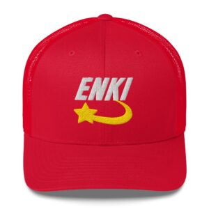 Enki Trucker Cap – Unisex (White Text)