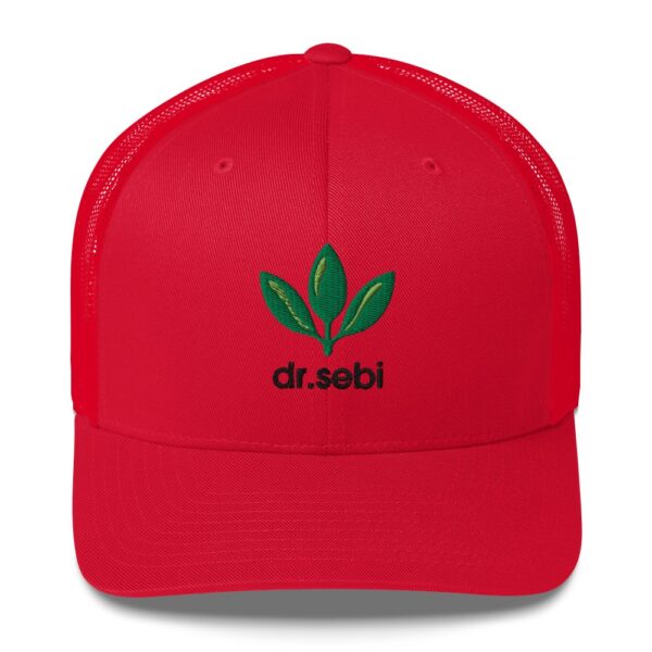 Dr. Sebi Trucker Cap – Unisex (Black Text) - Image 41