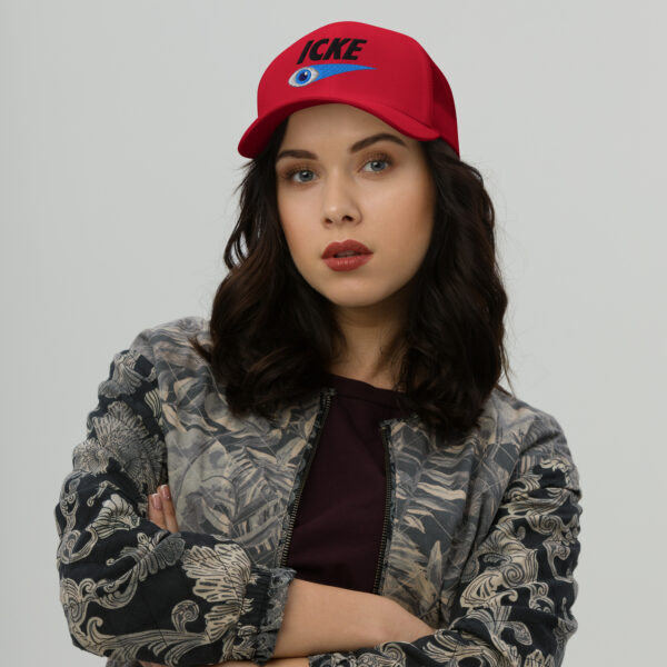 Icke Trucker Cap – Unisex (Black Text) - Image 103