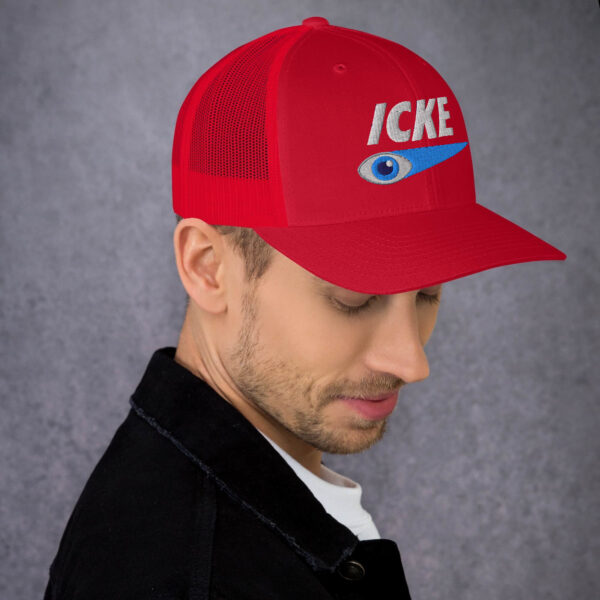 Icke Trucker Cap – Unisex (White Text) - Image 59