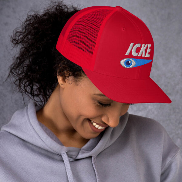 Icke Trucker Cap – Unisex (White Text) - Image 61