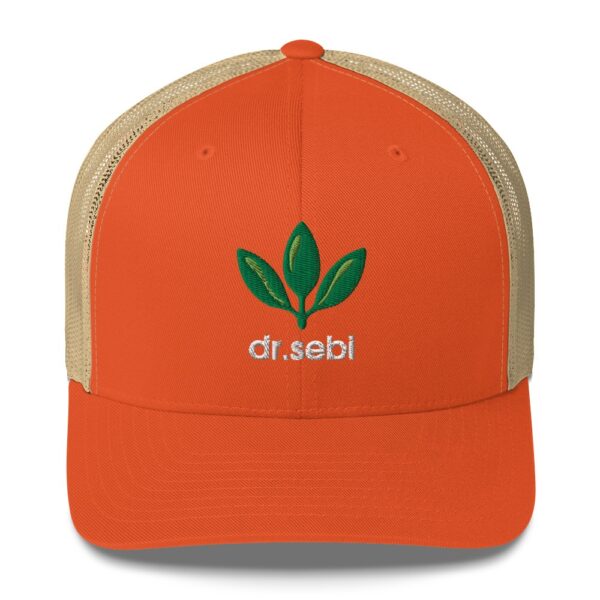 Dr. Sebi Trucker Cap – Unisex (White Text)