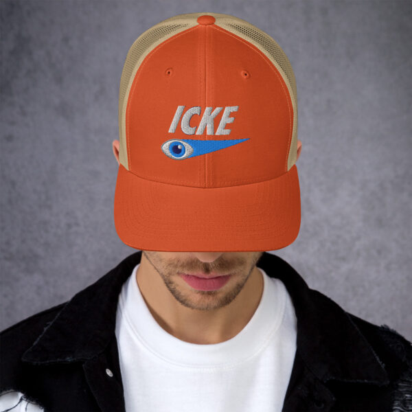 Icke Trucker Cap – Unisex (White Text) - Image 98
