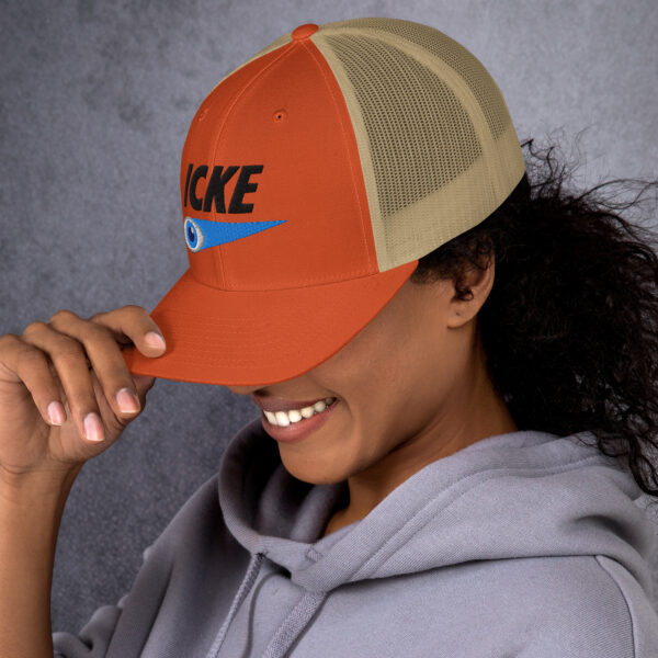 Icke Trucker Cap – Unisex (Black Text) - Image 44