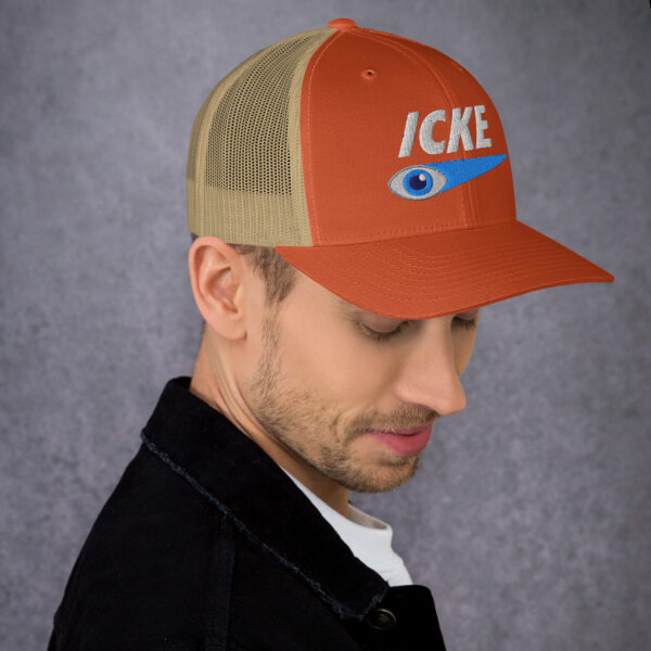 Icke Trucker Cap – Unisex (White Text) - Image 99