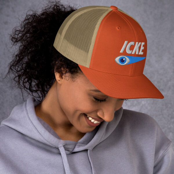 Icke Trucker Cap – Unisex (White Text) - Image 101