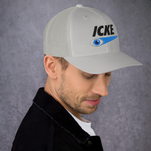 Icke Trucker Cap – Unisex (Black Text) - Image 67